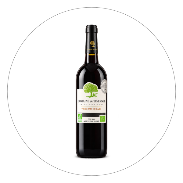 34. Domaine de Tavernel Rood Vin de Pays du Gard 75 cl.